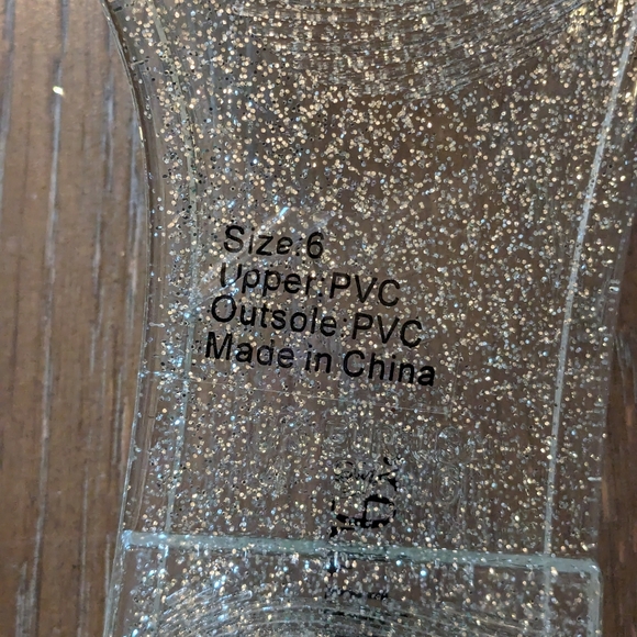 Gorgeous New Sparkly Sandals With Faux AB Rhinestones, SZ 6 - Picture 8 of 10